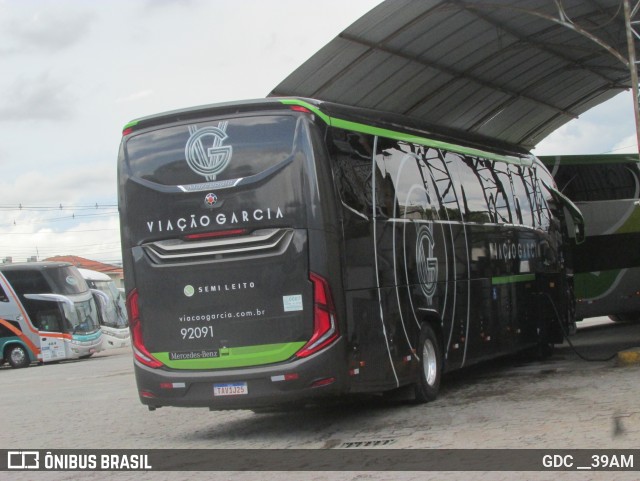 Viação Garcia 92091 na cidade de Curitiba, Paraná, Brasil, por GDC __39AM. Número da foto: #12693439.