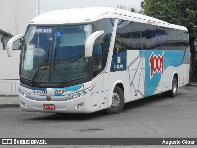 Auto Viação 1001 RJ 108.492 na cidade de Rio de Janeiro, Rio de Janeiro, Brasil, por Augusto César. Número da foto: #12695065.