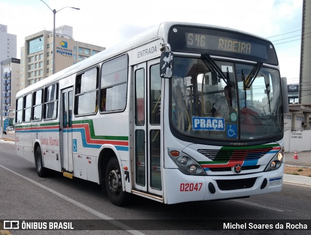 Auto Ônibus Santa Maria Transporte e Turismo 02047 na cidade de Natal, Rio Grande do Norte, Brasil, por Michel Soares da Rocha. Número da foto: #12695180.