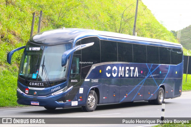 Viação Cometa 724503 na cidade de Piraí, Rio de Janeiro, Brasil, por Paulo Henrique Pereira Borges. Número da foto: #12693218.
