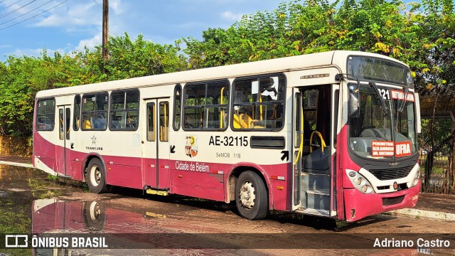 Transurb AE-32115 na cidade de Belém, Pará, Brasil, por Adriano Castro. Número da foto: #12695459.