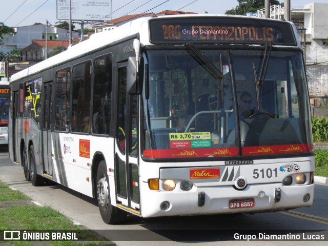 Metra - Sistema Metropolitano de Transporte 5101 na cidade de São Bernardo do Campo, São Paulo, Brasil, por Grupo Diamantino Lucas. Número da foto: #12694329.