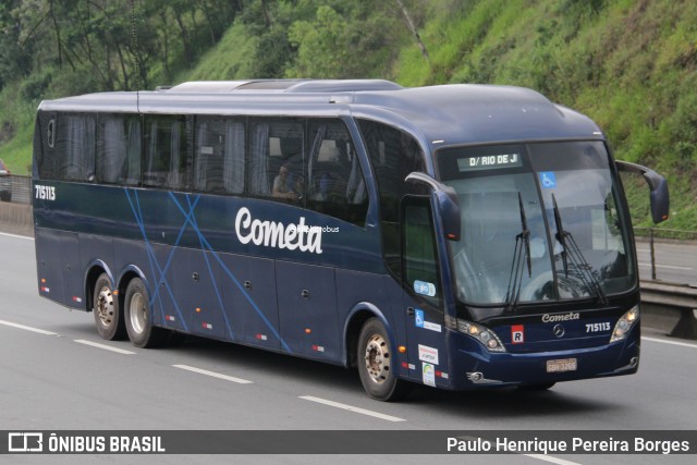 Viação Cometa 715113 na cidade de Piraí, Rio de Janeiro, Brasil, por Paulo Henrique Pereira Borges. Número da foto: #12693223.