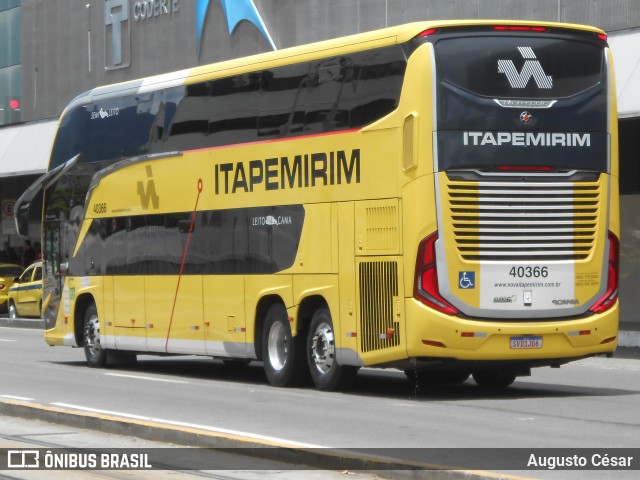Viação Nova Itapemirim 40366 na cidade de Rio de Janeiro, Rio de Janeiro, Brasil, por Augusto César. Número da foto: #12694710.