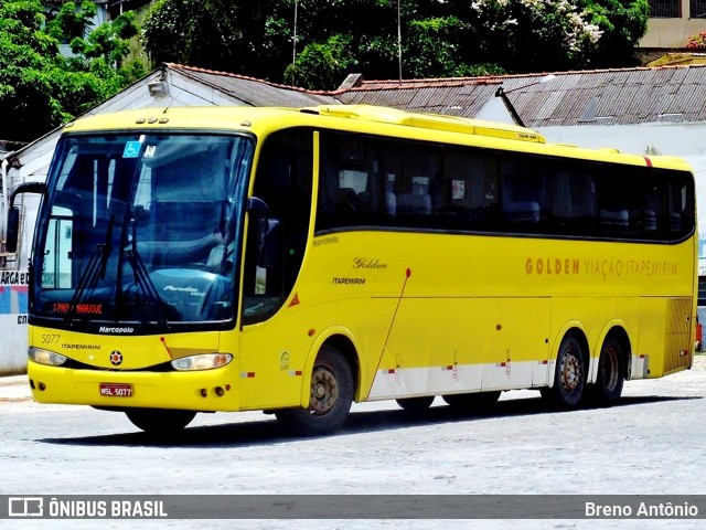 Viação Itapemirim 5077 na cidade de Teófilo Otoni, Minas Gerais, Brasil, por Breno Antônio. Número da foto: #12693751.