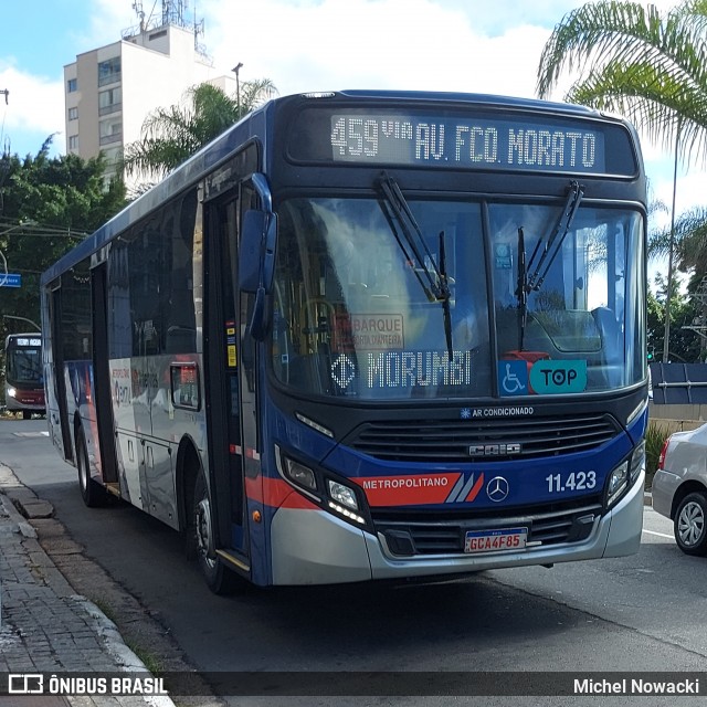 Viação Pirajuçara 11.423 na cidade de São Paulo, São Paulo, Brasil, por Michel Nowacki. Número da foto: #12722514.
