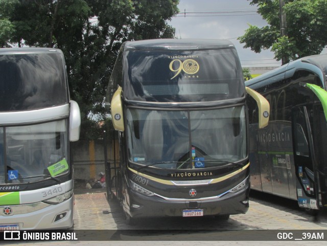 Viação Garcia 96001 na cidade de Curitiba, Paraná, Brasil, por GDC __39AM. Número da foto: #12720315.