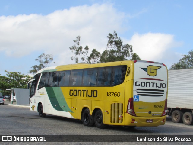 Empresa Gontijo de Transportes 18760 na cidade de Caruaru, Pernambuco, Brasil, por Lenilson da Silva Pessoa. Número da foto: #12721946.