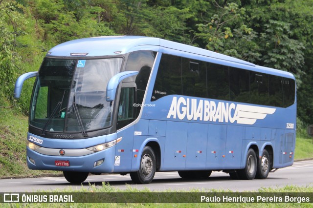 Viação Águia Branca 32580 na cidade de Piraí, Rio de Janeiro, Brasil, por Paulo Henrique Pereira Borges. Número da foto: #12721154.