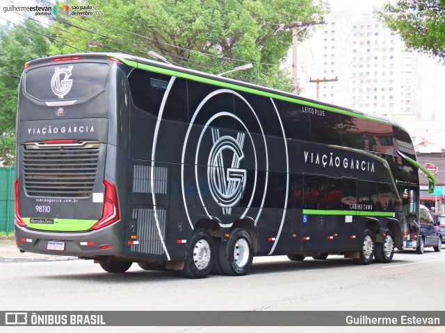 Viação Garcia 98110 na cidade de São Paulo, São Paulo, Brasil, por Guilherme Estevan. Número da foto: #12722102.