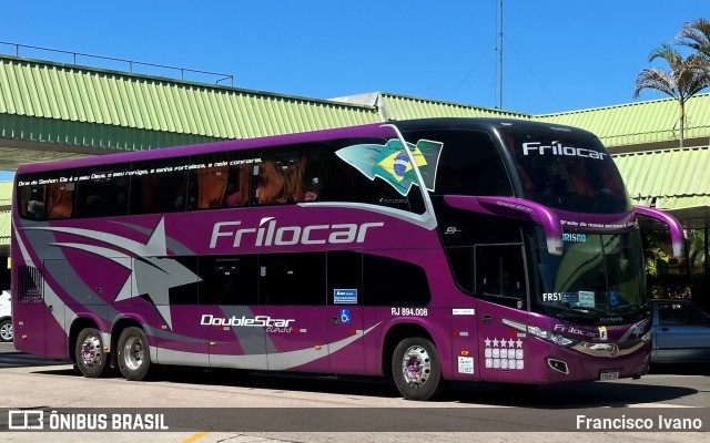 Frilocar Viagem e Turismo RJ 894.008 na cidade de Pardinho, São Paulo, Brasil, por Francisco Ivano. Número da foto: #12720585.