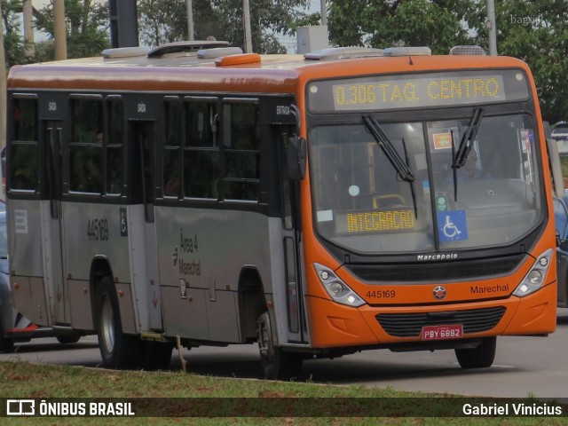 Auto Viação Marechal Brasília 445169 na cidade de Sudoeste-Octogonal, Distrito Federal, Brasil, por Gabriel Vinicius. Número da foto: #12719979.