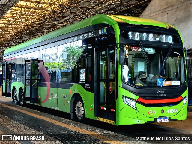 Express Transportes Urbanos Ltda 4 8938 na cidade de São Paulo, São Paulo, Brasil, por Matheus Neri dos Santos. Número da foto: #12722576.