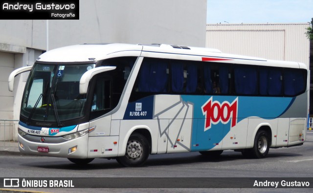 Auto Viação 1001 RJ 108.407 na cidade de Rio de Janeiro, Rio de Janeiro, Brasil, por Andrey Gustavo. Número da foto: #12722252.