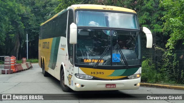Empresa Gontijo de Transportes 14345 na cidade de São Paulo, São Paulo, Brasil, por Cleverson Giraldi. Número da foto: #12720223.