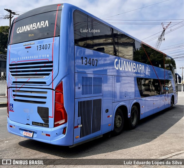 Brisa Ônibus 13407 na cidade de Niterói, Rio de Janeiro, Brasil, por Luiz Eduardo Lopes da Silva. Número da foto: #12720282.
