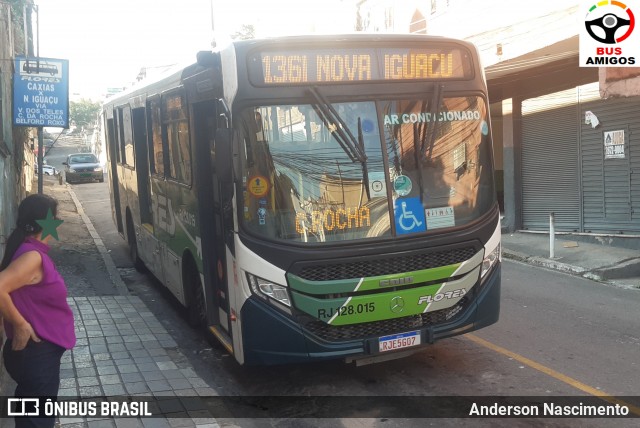 Transportes Flores RJ 128.015 na cidade de Duque de Caxias, Rio de Janeiro, Brasil, por Anderson Nascimento . Número da foto: #12721044.