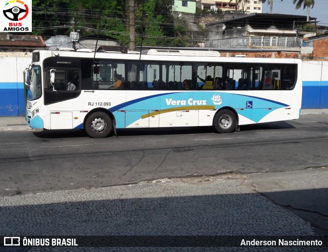 Auto Viação Vera Cruz - Belford Roxo RJ 112.093 na cidade de Nilópolis, Rio de Janeiro, Brasil, por Anderson Nascimento . Número da foto: #12720885.