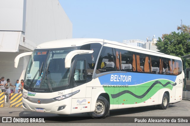 Bel-Tour Transportes e Turismo 314 na cidade de Rio de Janeiro, Rio de Janeiro, Brasil, por Paulo Alexandre da Silva. Número da foto: #12721817.