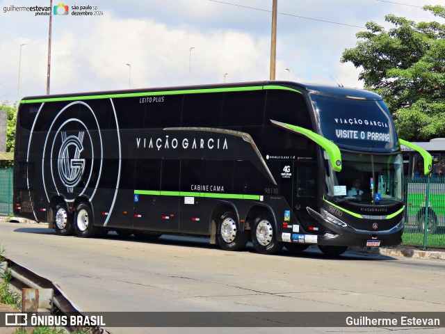 Viação Garcia 98110 na cidade de São Paulo, São Paulo, Brasil, por Guilherme Estevan. Número da foto: #12721695.