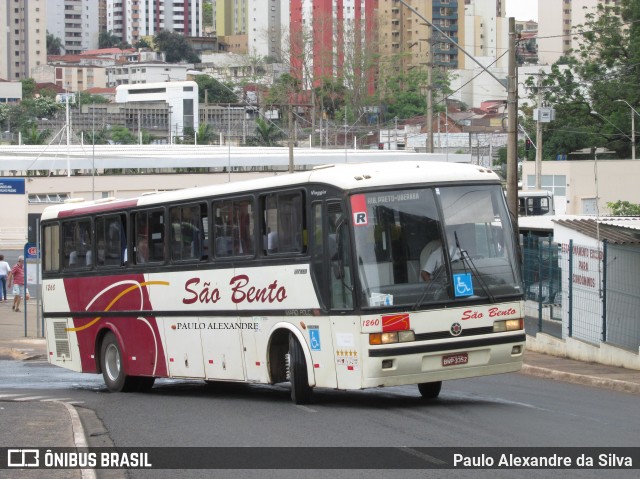 Viação São Bento Ribeirão Preto 1260 na cidade de Ribeirão Preto, São Paulo, Brasil, por Paulo Alexandre da Silva. Número da foto: #12722080.