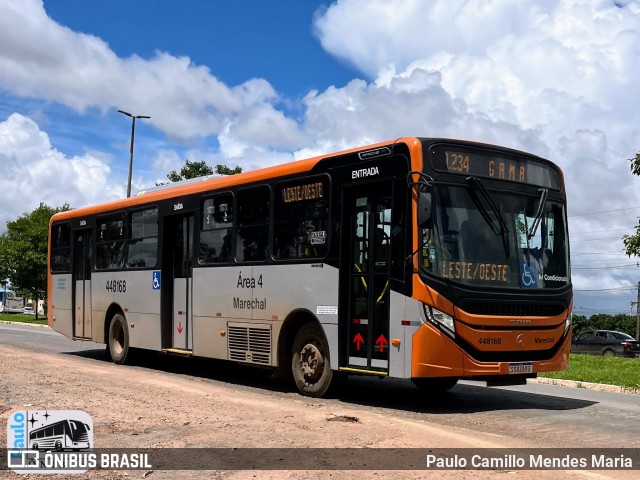 Auto Viação Marechal Brasília 448168 na cidade de Riacho Fundo II, Distrito Federal, Brasil, por Paulo Camillo Mendes Maria. Número da foto: #12721454.