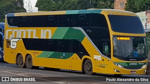 Empresa Gontijo de Transportes 23055 na cidade de Betim, Minas Gerais, Brasil, por Paulo Alexandre da Silva. Número da foto: #12721209.