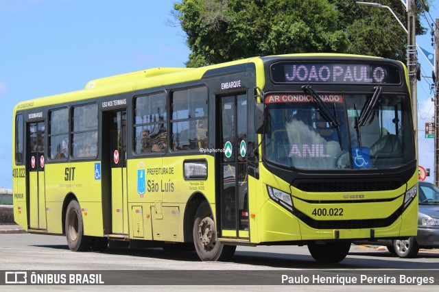 Viação Primor 400.022 na cidade de São Luís, Maranhão, Brasil, por Paulo Henrique Pereira Borges. Número da foto: #12723677.