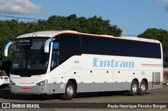 Emtram 3690 na cidade de Vitória da Conquista, Bahia, Brasil, por Paulo Henrique Pereira Borges. Número da foto: #12723969.
