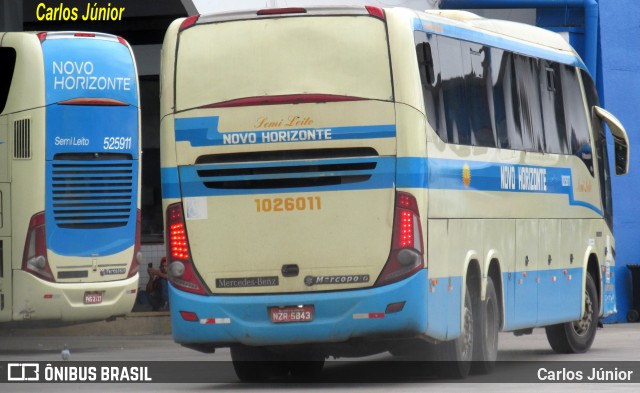 Viação Novo Horizonte 1026011 na cidade de Goiânia, Goiás, Brasil, por Carlos Júnior. Número da foto: #12724804.