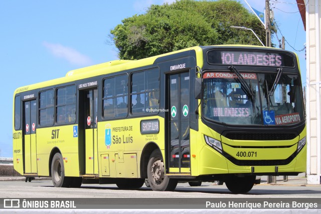 Viação Primor 400.071 na cidade de São Luís, Maranhão, Brasil, por Paulo Henrique Pereira Borges. Número da foto: #12723752.