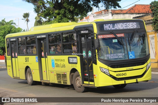 Viação Primor 400.043 na cidade de São Luís, Maranhão, Brasil, por Paulo Henrique Pereira Borges. Número da foto: #12723889.