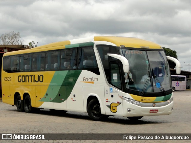 Empresa Gontijo de Transportes 18535 na cidade de Vitória da Conquista, Bahia, Brasil, por Felipe Pessoa de Albuquerque. Número da foto: #12725362.