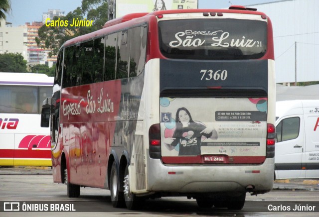 Expresso São Luiz 7360 na cidade de Goiânia, Goiás, Brasil, por Carlos Júnior. Número da foto: #12724809.