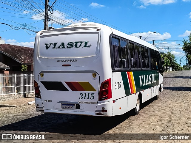Viasul - Auto Viação Venâncio Aires 3115 na cidade de Lajeado, Rio Grande do Sul, Brasil, por Igor Scherner. Número da foto: #12723695.