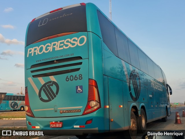 Auto Viação Progresso 6068 na cidade de Campina Grande, Paraíba, Brasil, por Danyllo Henrique. Número da foto: #12723489.