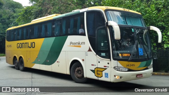 Empresa Gontijo de Transportes 14345 na cidade de São Paulo, São Paulo, Brasil, por Cleverson Giraldi. Número da foto: #12724057.