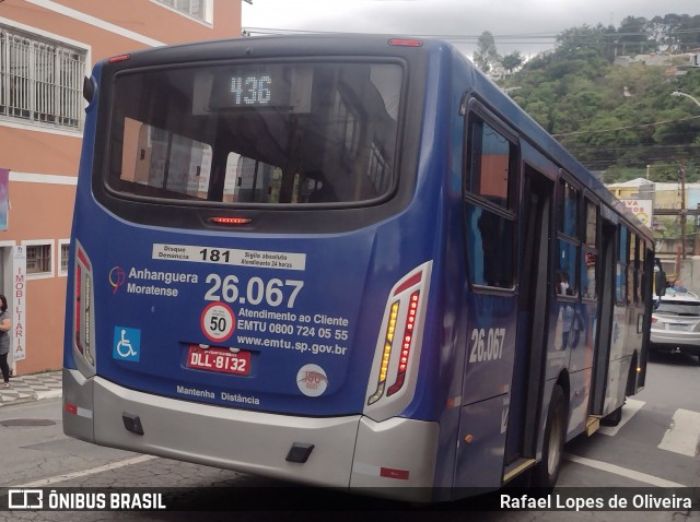 Auto Ônibus Moratense 26.067 na cidade de Franco da Rocha, São Paulo, Brasil, por Rafael Lopes de Oliveira. Número da foto: #12724158.