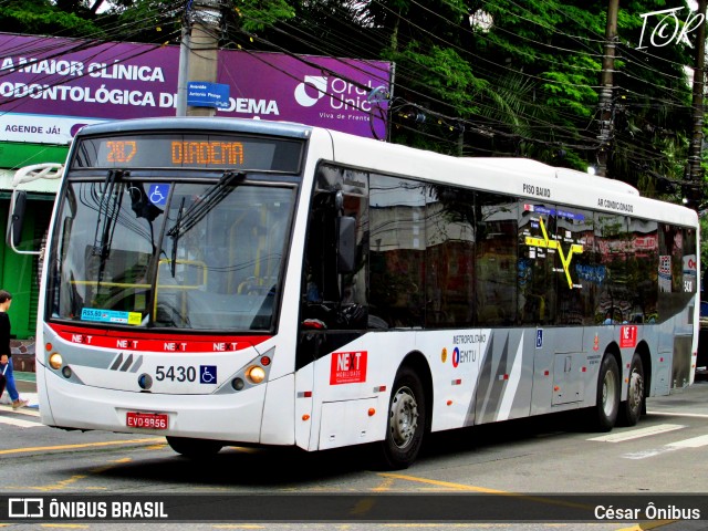 Next Mobilidade - ABC Sistema de Transporte 5430 na cidade de Diadema, São Paulo, Brasil, por César Ônibus. Número da foto: #12725217.