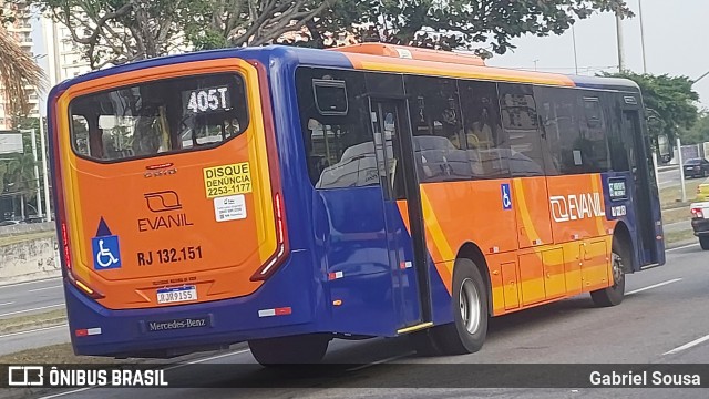Evanil Transportes e Turismo RJ 132.151 na cidade de Rio de Janeiro, Rio de Janeiro, Brasil, por Gabriel Sousa. Número da foto: #12725095.