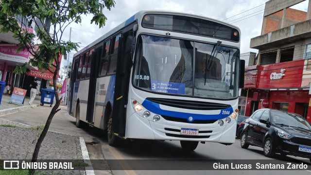 Transvida Transporte Coletivo 2044 na cidade de Ji-Paraná, Rondônia, Brasil, por Gian Lucas  Santana Zardo. Número da foto: #12726757.