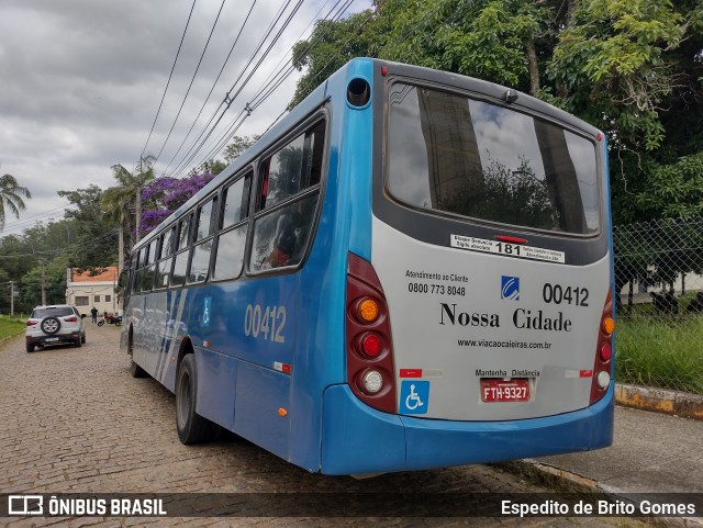Viação Nossa Cidade 00412 na cidade de Franco da Rocha, São Paulo, Brasil, por Espedito de Brito Gomes. Número da foto: #12729240.