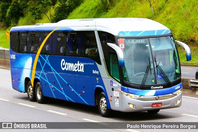 Viação Cometa 14105 na cidade de Piraí, Rio de Janeiro, Brasil, por Paulo Henrique Pereira Borges. Número da foto: #12726932.