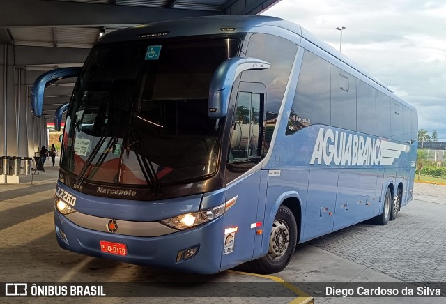 Viação Águia Branca 32260 na cidade de Guaratinguetá, São Paulo, Brasil, por Diego Cardoso da Silva. Número da foto: #12727579.
