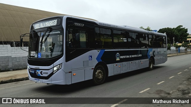 Solaris Transportes 24100 na cidade de Montes Claros, Minas Gerais, Brasil, por Matheus Richard. Número da foto: #12726205.
