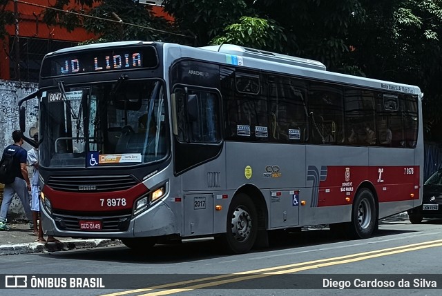 Transwolff Transportes e Turismo 7 8978 na cidade de São Paulo, São Paulo, Brasil, por Diego Cardoso da Silva. Número da foto: #12727601.