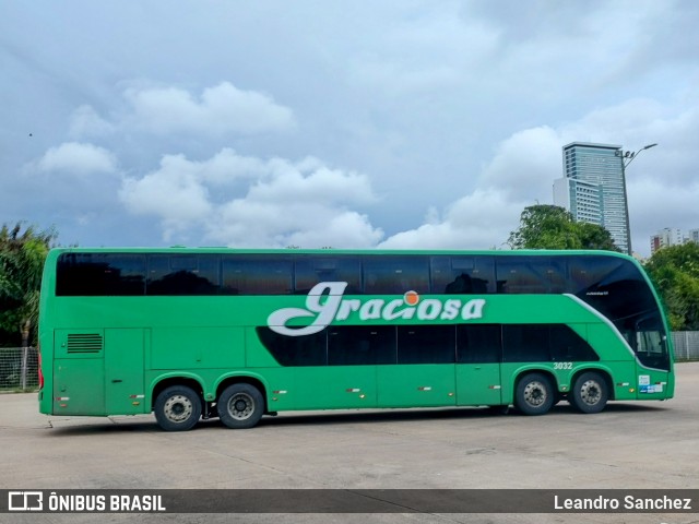 Viação Graciosa 3032 na cidade de Curitiba, Paraná, Brasil, por Leandro Sanchez. Número da foto: #12726831.