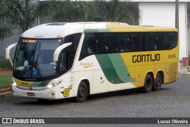 Empresa Gontijo de Transportes 18415 na cidade de Manhuaçu, Minas Gerais, Brasil, por Lucas Oliveira. Número da foto: #12728608.