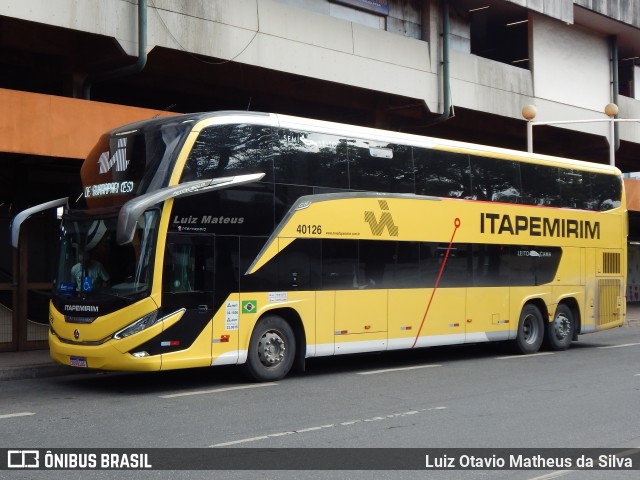 Viação Nova Itapemirim 40126 na cidade de Belo Horizonte, Minas Gerais, Brasil, por Luiz Otavio Matheus da Silva. Número da foto: #12727466.