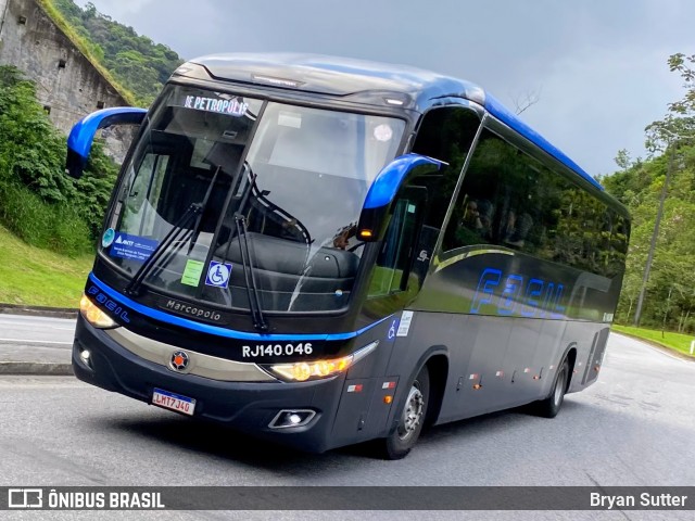 Fácil Transportes e Turismo RJ 140.046 na cidade de Petrópolis, Rio de Janeiro, Brasil, por Bryan Sutter. Número da foto: #12726579.